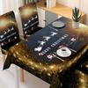 Cloth Decoration Decorative Waterproof Polyester Fiber Christmas for Anniversary Home Dinner Room