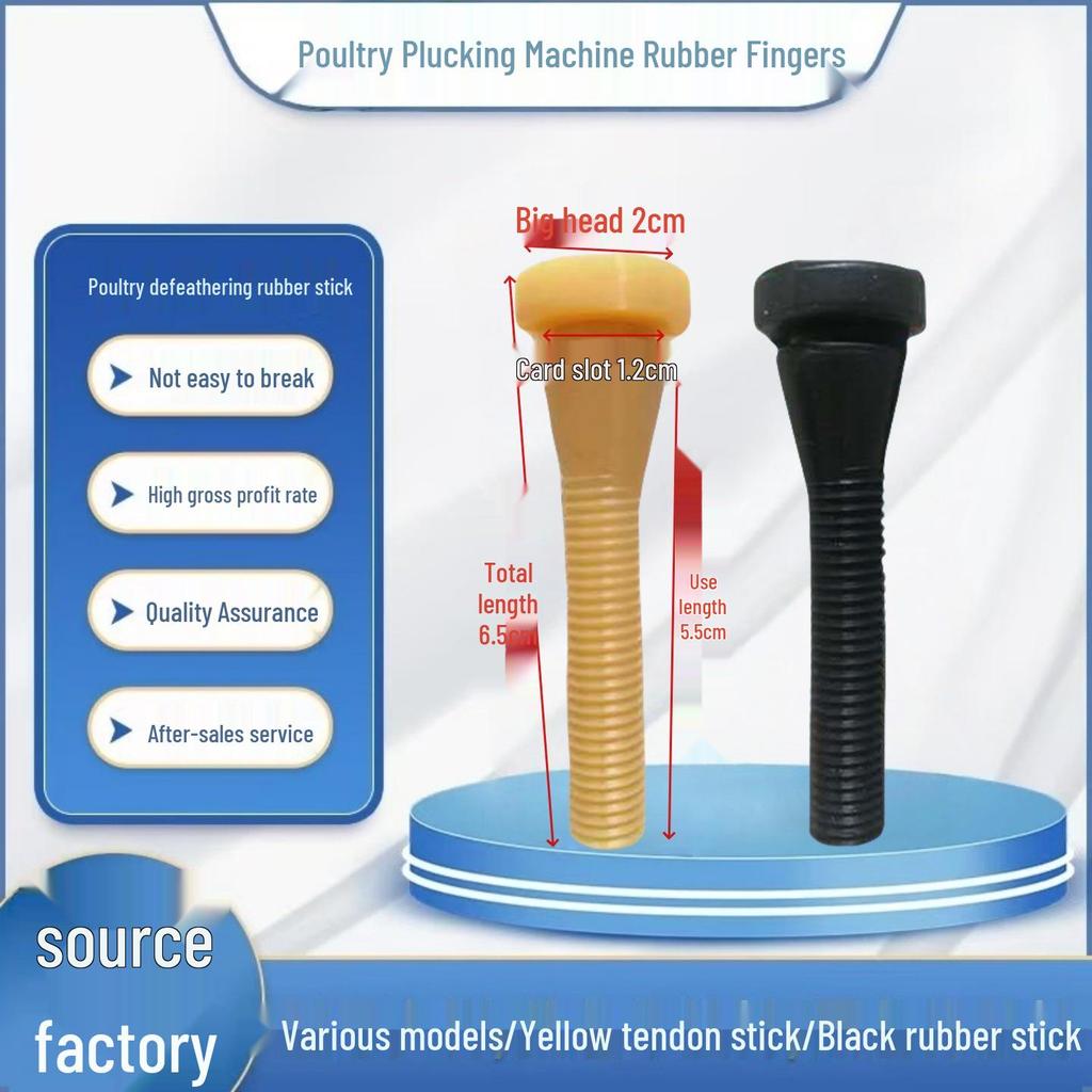 Wachtel- & Hühnerenthaarungs-Gummistab zum Geflügelrupfen