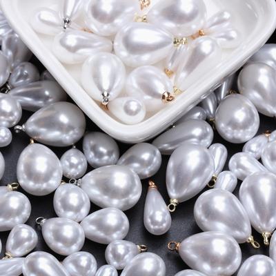 10/14/16/18mm 5ks Bright Water Drop Pearls Volné korálky DIY Přívěsek Náramek Náhrdelník Náušnice Módní doplňky z imitace perel