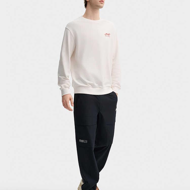New FILA Sweatshirts Men's Fresh Ivory F11M439207FIV