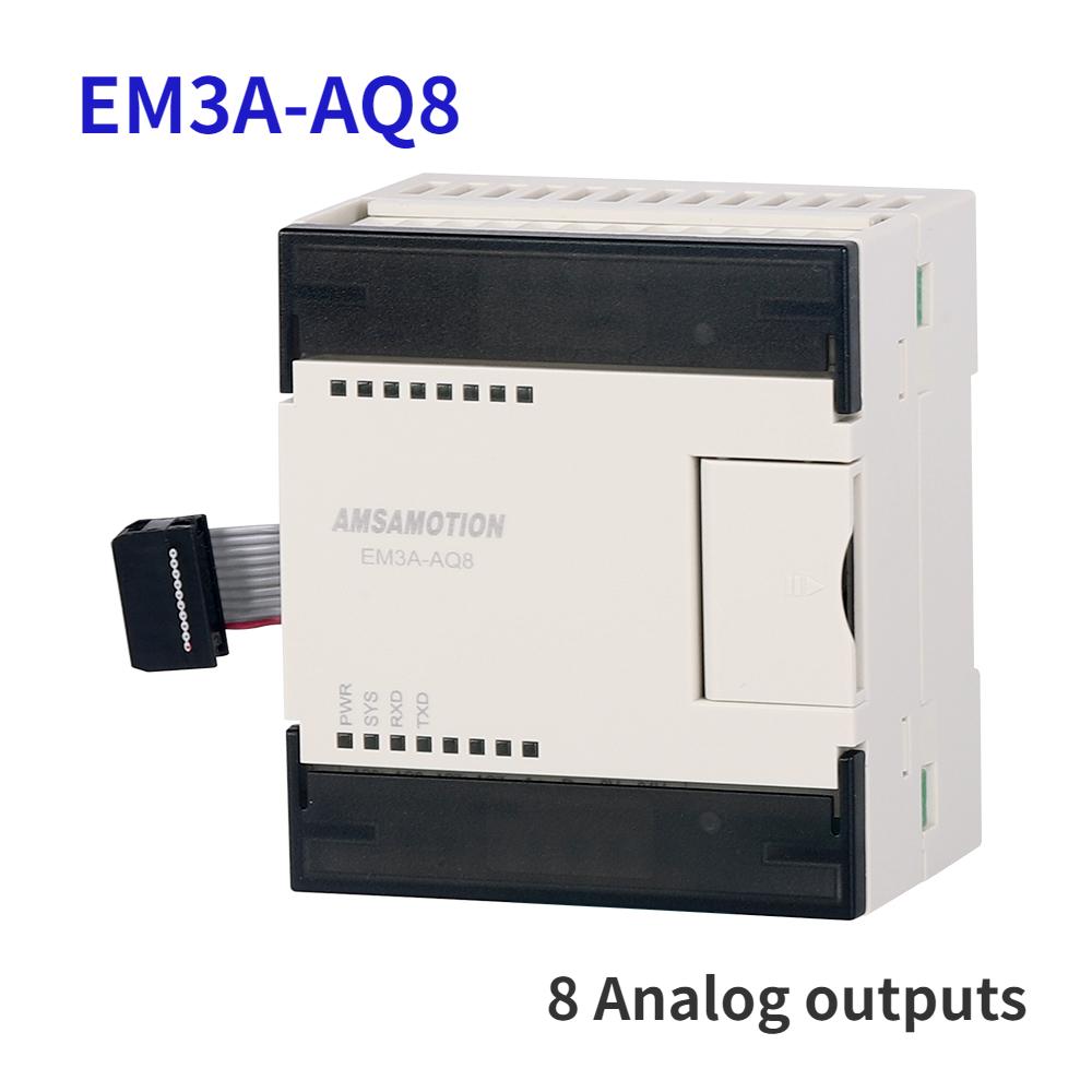 Amsamotion FX3U-M26MR-E M26MT-E Replace For Mitsubishi MELSEC PLC 4AI/2AO MODBUS Analog Transistor Relay EM3 Module