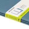 Moleskine Notebook Cahier Journal Set of Large Brisk Blue CH018B44 3, Plain, Size,