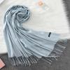 Luxury Brand Solid Women Cashmere Scarf Autumn Winter Warm Shawls Wraps 2021Men's Pashmina Tassels Scarves Female Foulard Mujer
