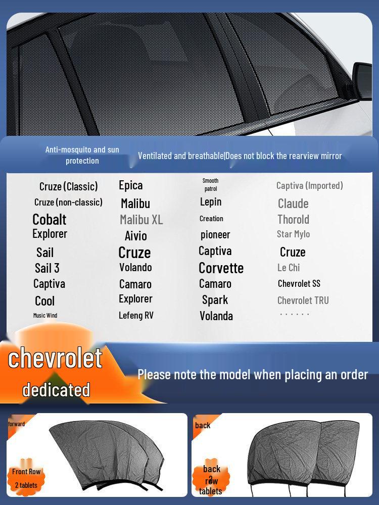 Car Window and Sunroof Anti-Mosquito Mesh: Insect-proof Sun Protection Screen & Curtain.