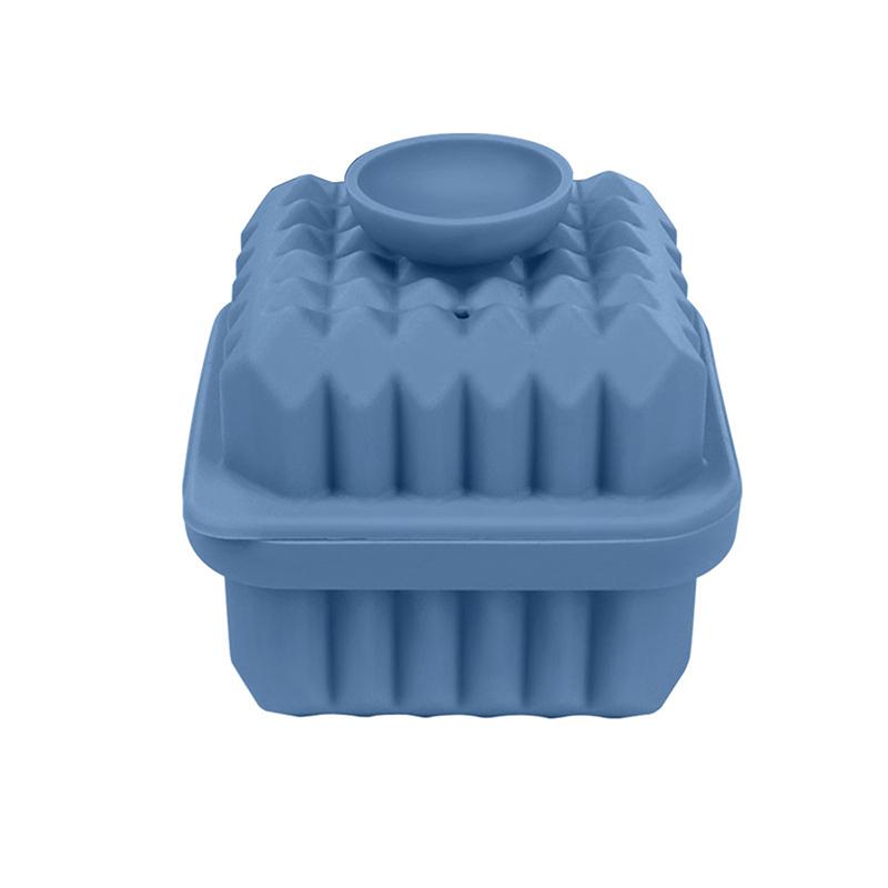 Prism Ice Mold, Etched Ice Cube Mold, Single Ice Tray With Funnel, Square Whiskey Ice Cube Maker