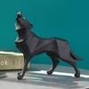 Geometrische Kunst Knurrender Wolf Statue Harz Tierfigur Handwerk Haus Wohnzimmer Schreibtisch Büro Bücherregal Dekor Skulptur Ornamente