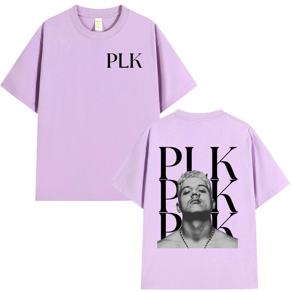 Rapper PLK Face Graphic Tshirt Unisex Women Clothing Fashion Hip Hop Music Tshirts Casual Cotton Short Sleeves T Shirt Streetwear