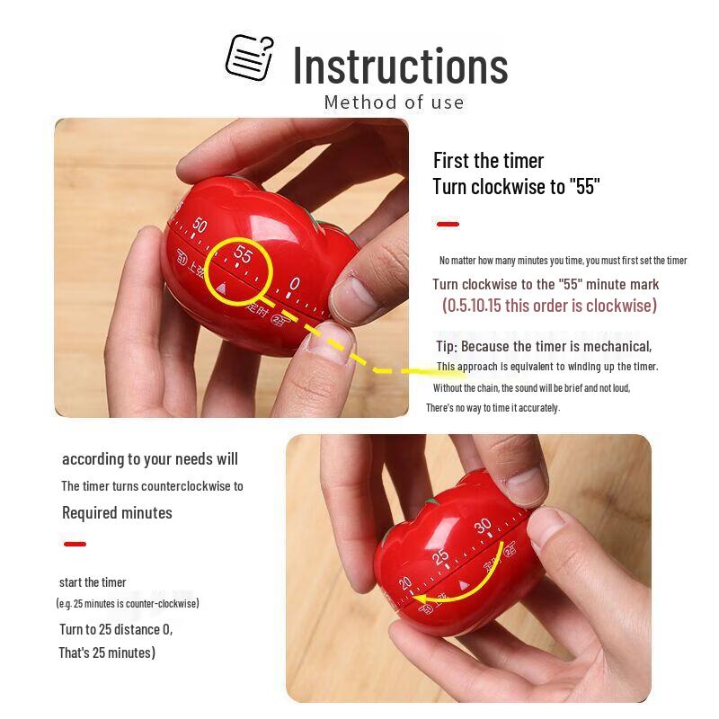 Baizi'en Mechanical Cartoon Timer