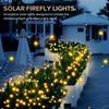 Firefly Garden Lights Solar Outdoor, 2 Pack 16 LED Solar Swaying Lights Waterproof, Perfect Atmosphere Light for Pathway Patio