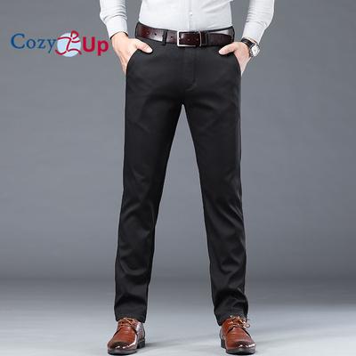 Cozy Up Men's Casual Trousers, Loose and Comfortable Straight Business Stretch Trousers