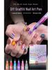 12-Color Acrylic Nail Art Graffiti Pen Set - Quick-Dry for DIY Painting, Dotting, and Outlining