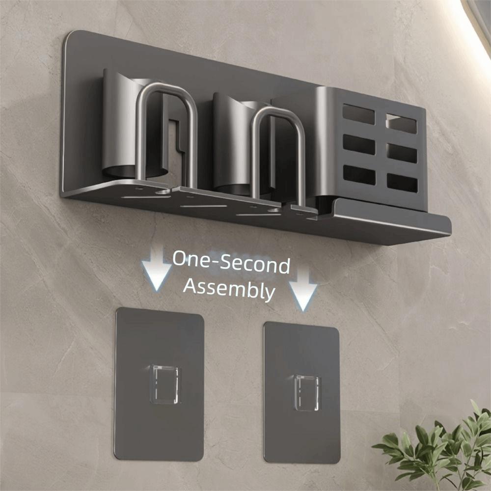 Samolepicí úložný stojan na zubní pastu Vodotěsný závěsný držák na zubní kartáčky Toaletní potřeby