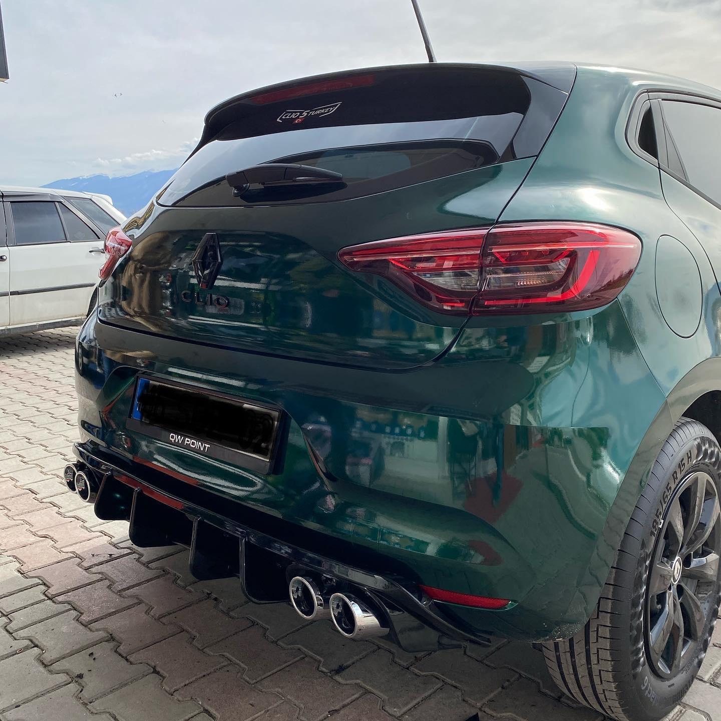 

Для Renault Clio 5 Дифузор 2019 2020 2021 2022 Подовжувач заднього бампера
