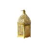 9.2*34cm Wrought Iron Wind Lamp Hollow Construction Indoor And Outdoor Use Long-lasting Durability Safe For LED Candles