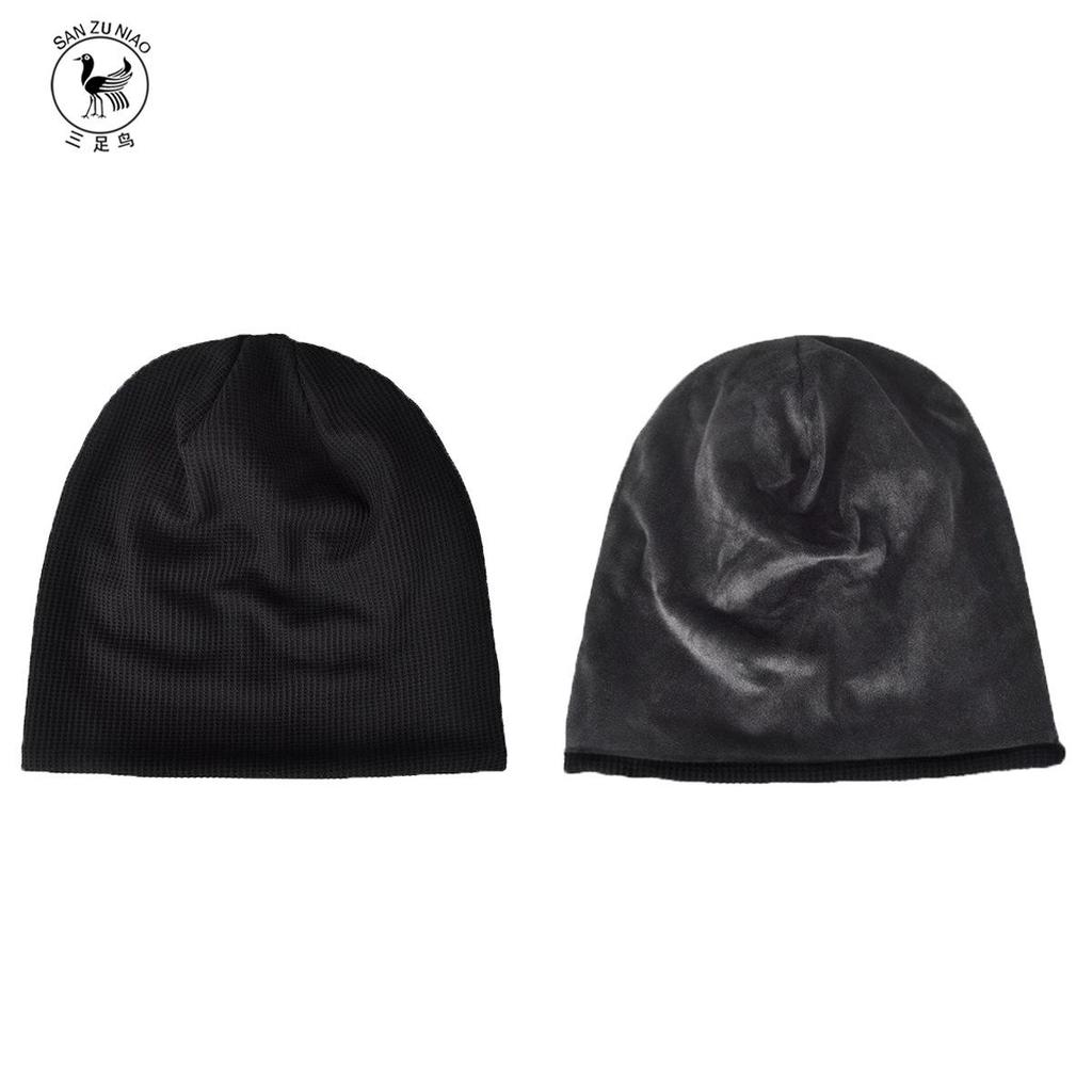 Women's Japanese & Korean Three-Legged Bird Beanie: Lightweight Waffle Cotton Sleep Cap for Spring/Summer Fashion