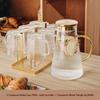 Shangqi Vertical Stripe Glass Pitcher & Cup Set