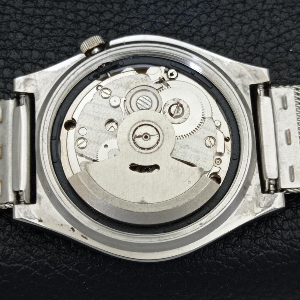 VINTAGE SEIKO AUTOMATIC 7019A JAPAN MENS GREEN COLOR DIAL WATCH a500152-2 R151a-a500152