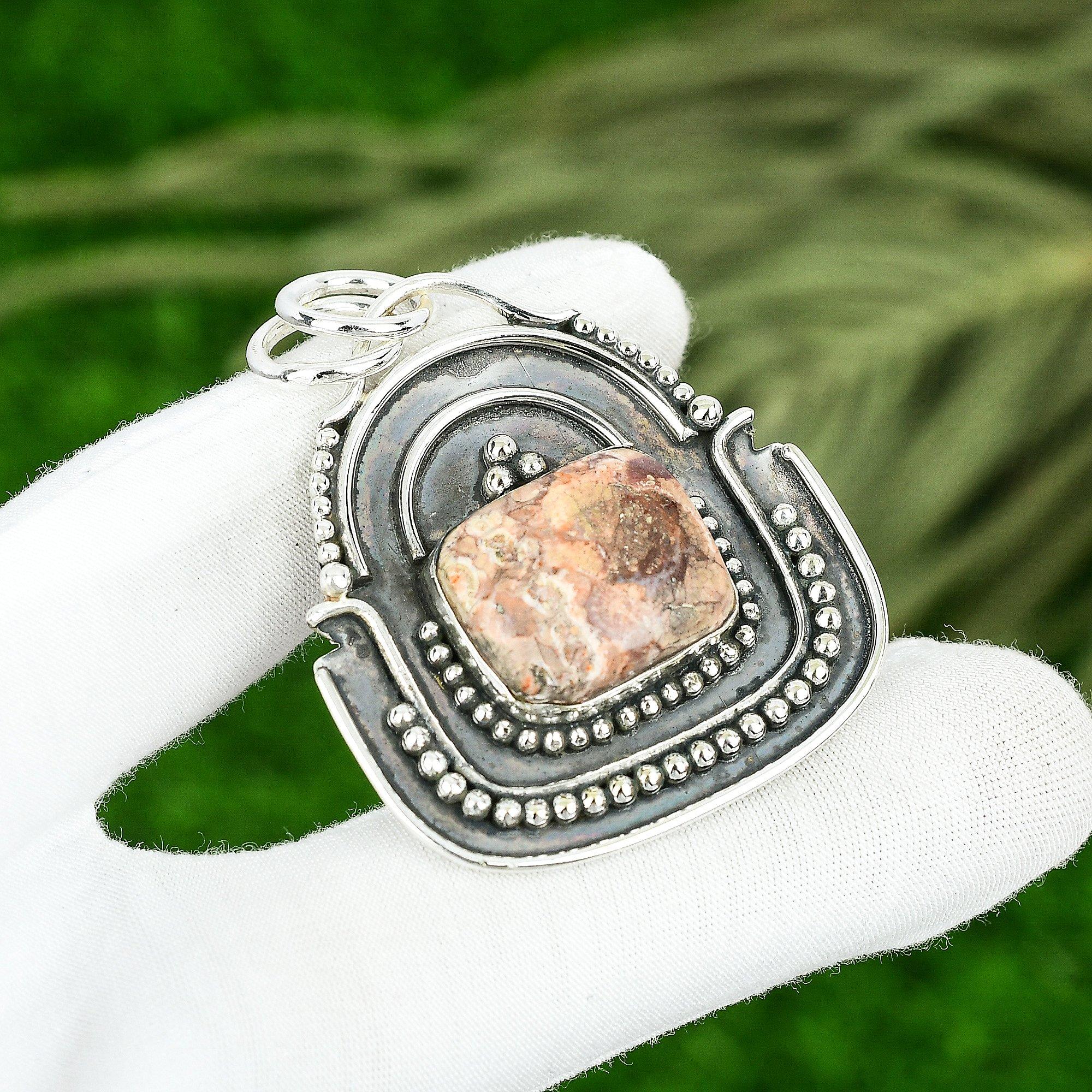 

Friendship Day Sale Natural Birds Eye Jasper New Pendant Jewelry Sterling Silver