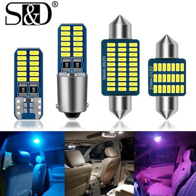 1Pc Auto Canbus T10 LED W5W BA9S T4W C5W LED Bulb Vehicle Interior Map Dome Trunk Light Car Lighting W10W T11 C10W Lamp 31mm 36mm 39mm 41mm