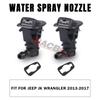 1 Pair Car Front Windshield Windscreen Wiper Washer Water Spray Jet Nozzles For Jeep Wrangler JK 2013-2017 Auto Parts 68164356AB