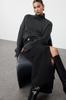 Women's Fashion Stylish Sweater Burgundy Crop Turtleneck Knitwear Sweater