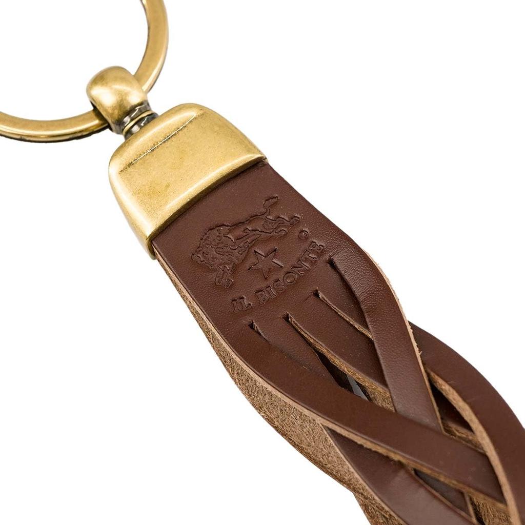 IL BISONTE Key Ring SKH040 PG0001 KEY HOLDER Unisex BW480 ARABICA Dark Brown [Parallel Import], BW480 ARABICA Dark Brown