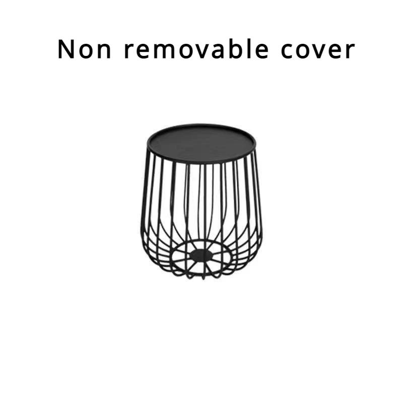 Masă de cafea nordică din fier, simplă, modernă, rotundă, combinată, masă de cafea mică, stil industrial, masă laterală creativă