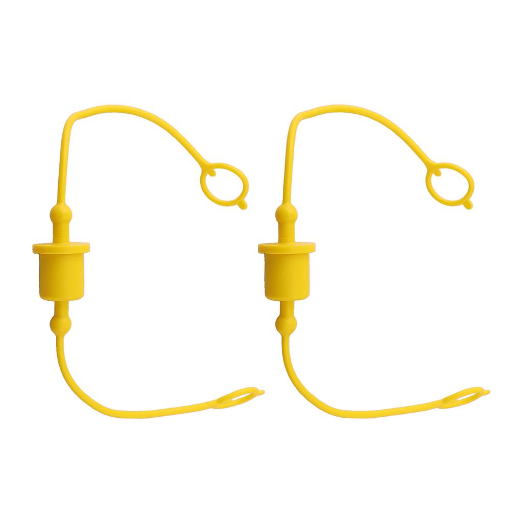 2Set 1/2 Hydraulic Quick Disconnect Fitting Dust Cap For ISO-A Hydraulic Coupler Hydraulic Quick-Connector Coupling Dust Cover