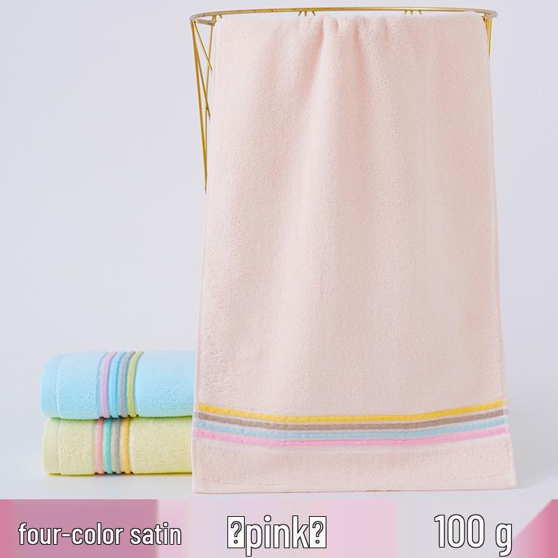 Thick Absorbent Pure Cotton Face Towel with Embroidered Logo for Adults