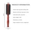 6 Tipi Pettine per Capelli Ricci Strumenti per Parrucchieri Styling Manico in Legno Setole Spazzole Rotanti