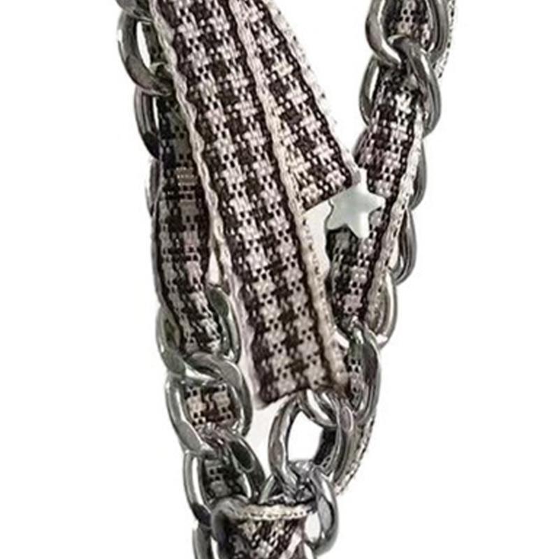 Creative Fabric And Alloy Dog Clavicle Necklace Stylish Layering Jewelry For Casual Outfit Accessories