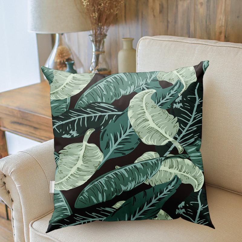 Tropical Palm Leaf Cactus Pillowcase Cushion Cover Living Room Sofa Chair Home Decor  Pillow