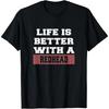 Life Is Better With A Redhead Shirt - Funny Redhead Tshirt T-Shirt Fashionable Short-sleeved Comfortable and Versatile Summer...