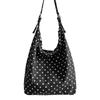 New casual polka dot bag women's cotton cloth trend original large-capacity tote bag lazy commuter shoulder bag women