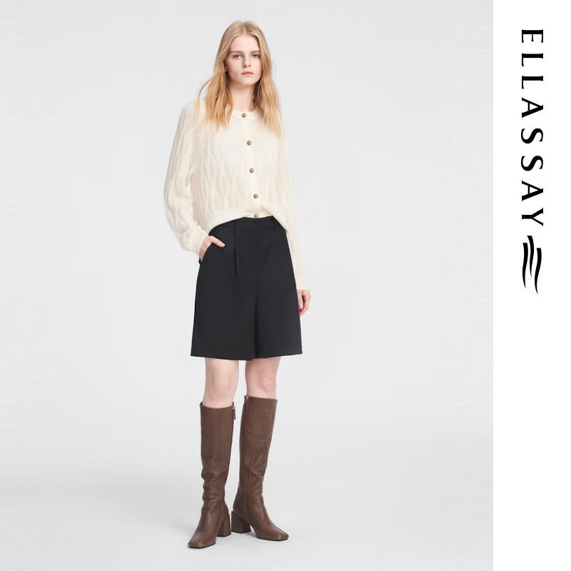 ELLASSAY Women's Silk Cashmere Knit Sweater