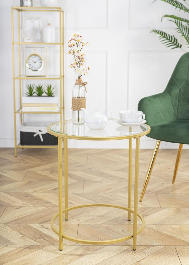 Beistell-Kaffeetisch Gold Glamour