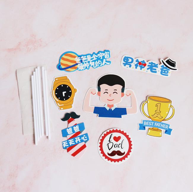 Godlike Dad Birthday Cake Decor: Mini Liquor Bottle Figurine and Plastic Drink Companion Accessories