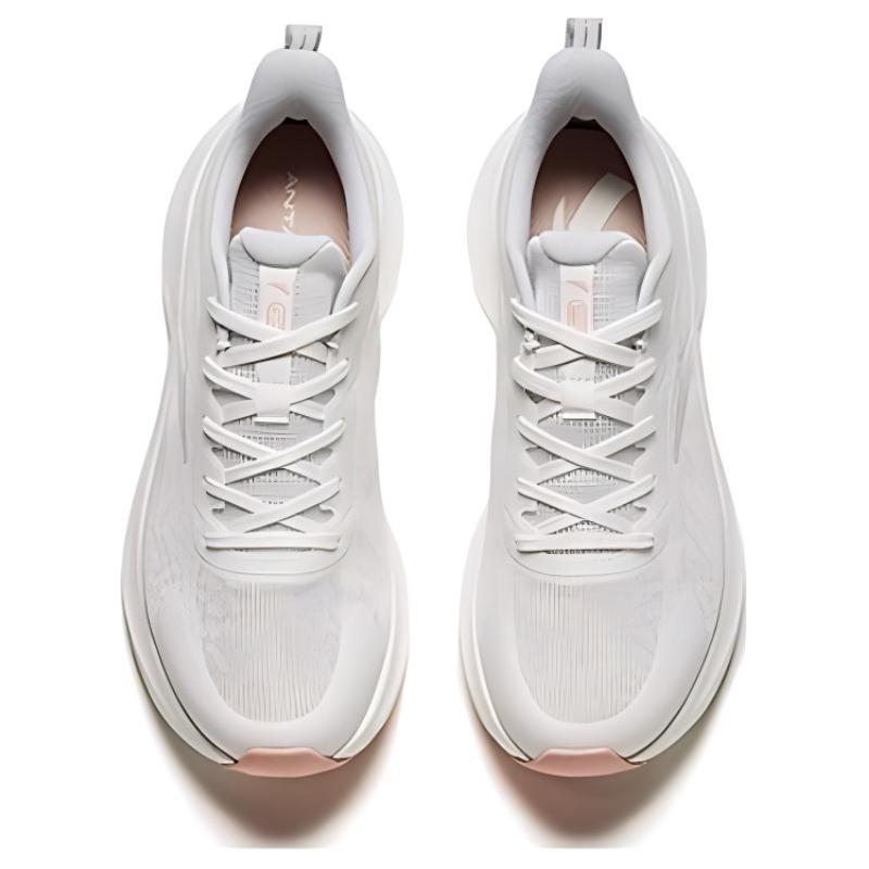 Anta Comfortable Versatile Shock Absorbing Non-Slip Low-Top Running Shoes Women sneakers White Gray 122425541-1