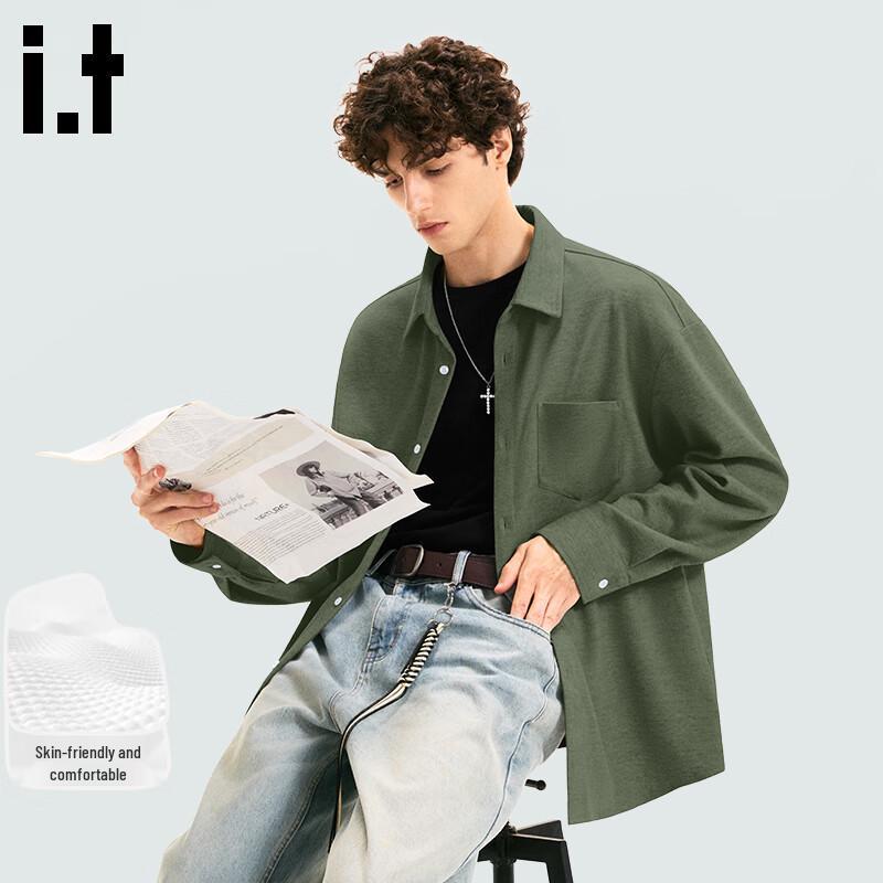 Fingercroxxit Japanese Style Relaxed Flannel Long-Sleeve Shirt M