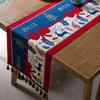 Green Christmas Table Runner Decor for Dining Table Sideboard Shoe Cabinet Cover Holiday Tablecloth
