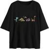 Fenxxxl Womens Oversized T Shirts Crewneck Short Sleeve Tops Loose Fit Summer Casual Blouse Y2K 2024 Basic Tee