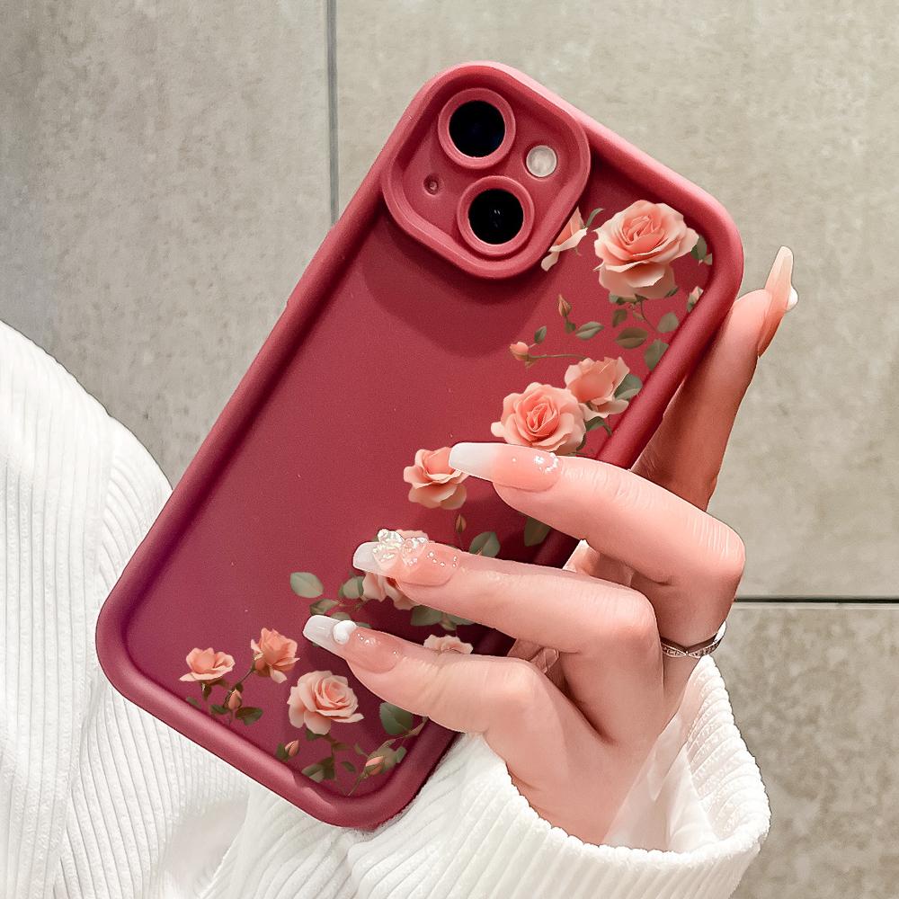 Yumuşak Silikon Kare Merdiven Baskı Desen Telefon Kılıfı Tam Kapak Kamera Darbeye Dayanıklı Koruma Kauçuk Kılıf Vivo için