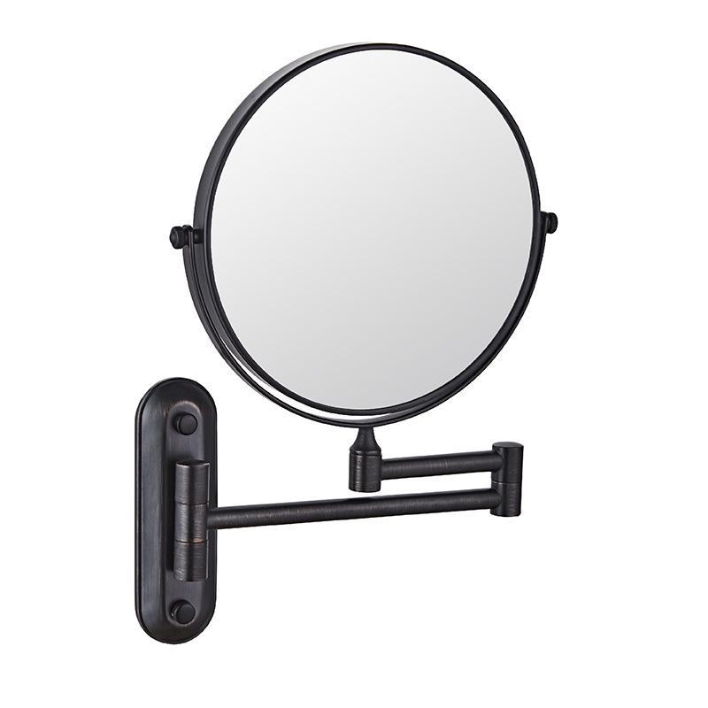 Kailer Wall-Mounted Double-Sided Rotating Telescopic Bathroom Vanity Mirror