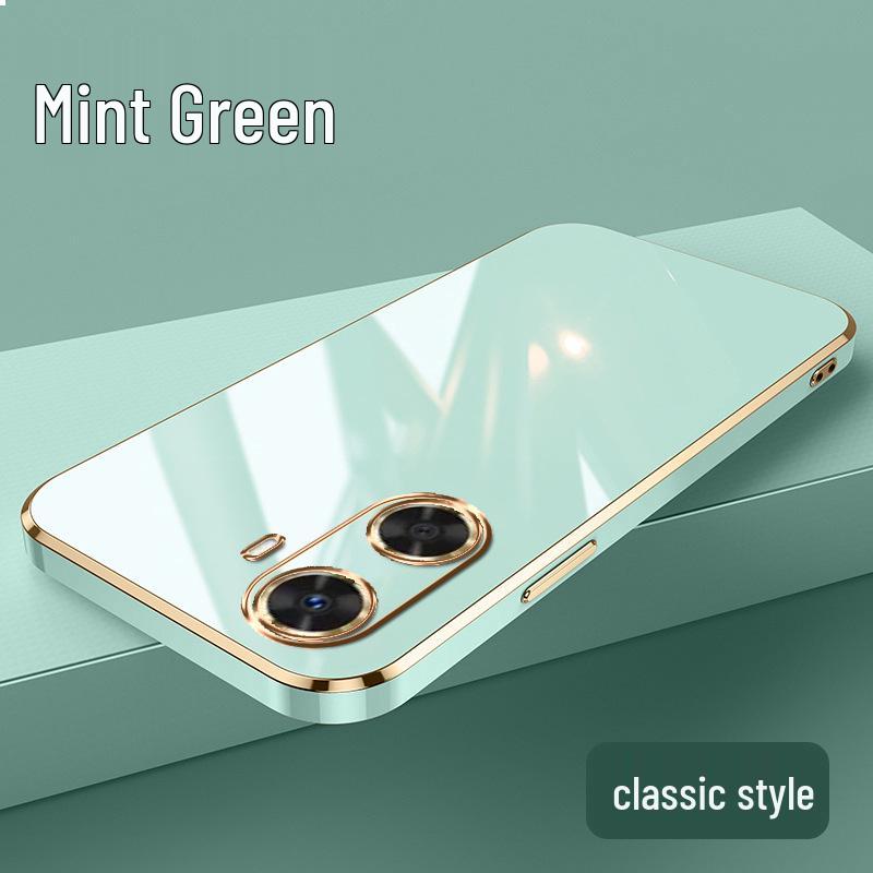 Applicable Huawei Enjoy 80 Phone Case Lens Coverage; Electroplated Solid Color Soft Shell for Enjoy 70X.