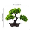 Künstlicher Bonsai-Baum Grüner Übertopf Kleine Pflanzen Deko Pflanze Indoor für Tisch