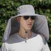 Neck Protection Women Visor Cap Cloth Summer Bucket Hat Foldable Fisherman Hat  Outdoor
