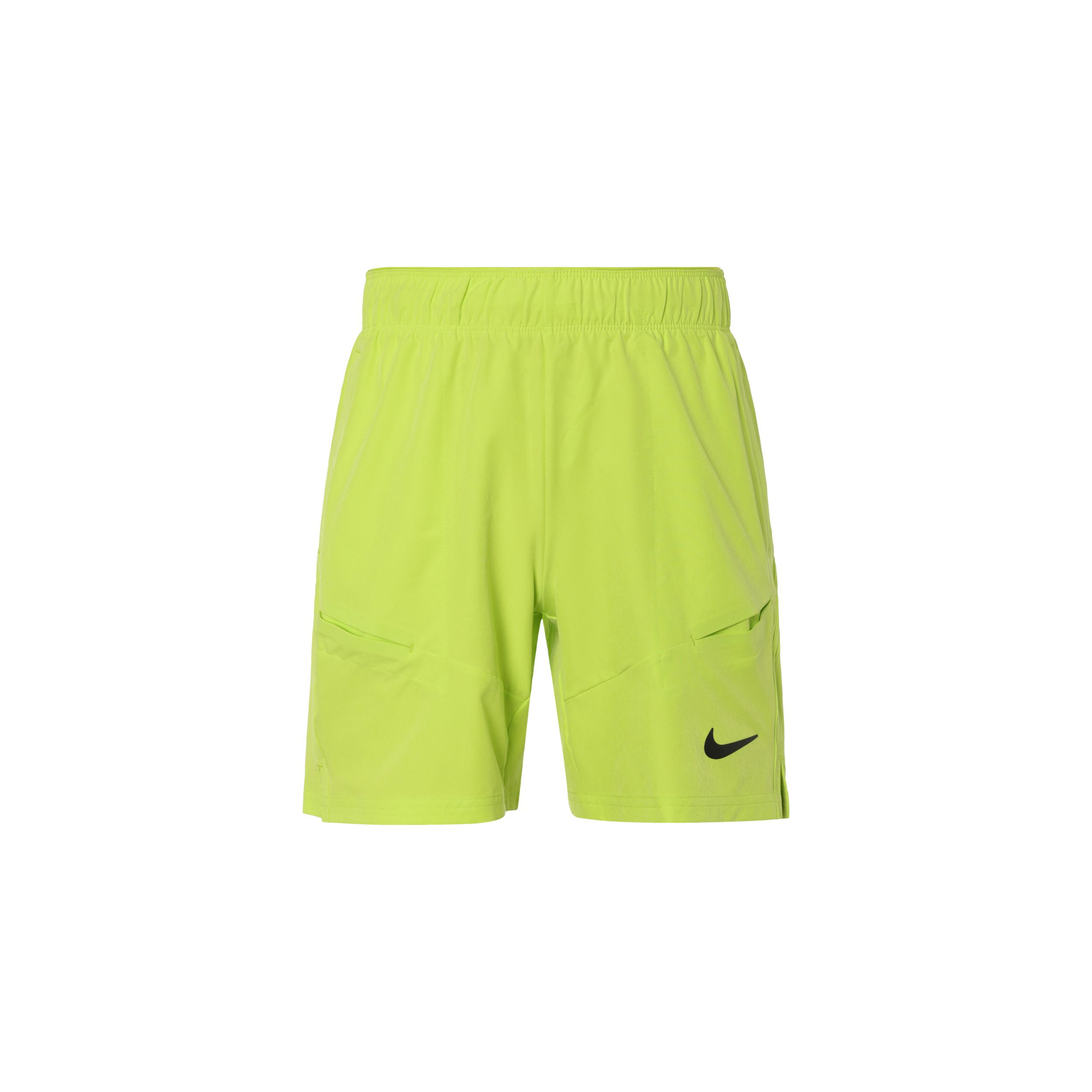 

New Nike Court Advantage Dri FIT Casual Shorts Men s Bright Yellow FD5337-389 XL