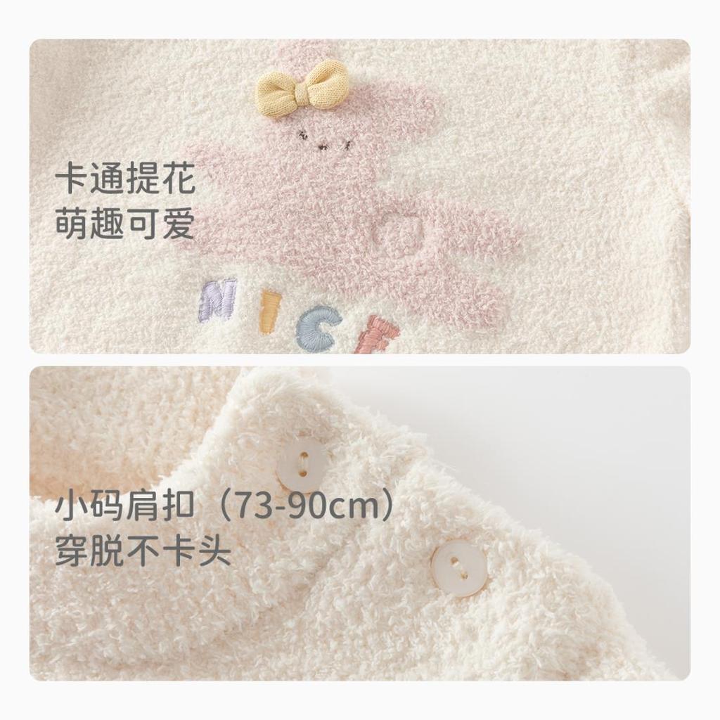 David Bella Girls' Half High Collar Sweater Autumn/Winter New Boys' Half Velvet Knitted Sweater Children's Top