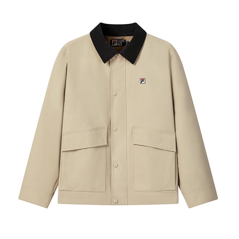 

FILA Heritage Classic Design Fashion Retro Style Casual Work Jacket Men jackets Mokuhara-Khaki F11M618702FDK XL