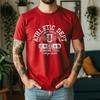 100% Cotton Short Sleeve T Shirt Retro College Sports Track And Field Wing Graphic Print Breathable Casual Daily Tees